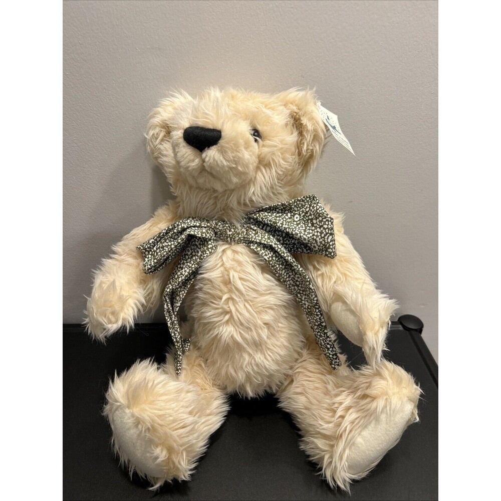 HAUS OF CLAUS BEAR TALL TEDDY BEAR Tan Vintage Tags Stuffed Animal Plush